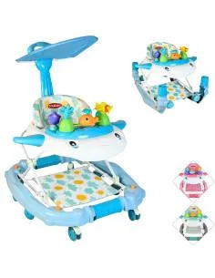 Andadera para Bebé Mecedora con Luces Bastón Altura Ajustable Ruedas de Goma Apta desde 6 meses o hasta 12 kg Joykoo - 1