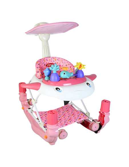 Andadera para Bebé Mecedora con Luces Bastón Altura Ajustable Ruedas de Goma Apta desde 6 meses o hasta 12 kg | Joykoo Tienda Oficial
