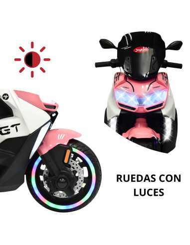 Motocicleta Montable Eléctrica para Niños Luces Sonido Conexión USB y Bluetooth Batería 6v  Apta a partir de 3 Años | Joykoo Tienda Oficial