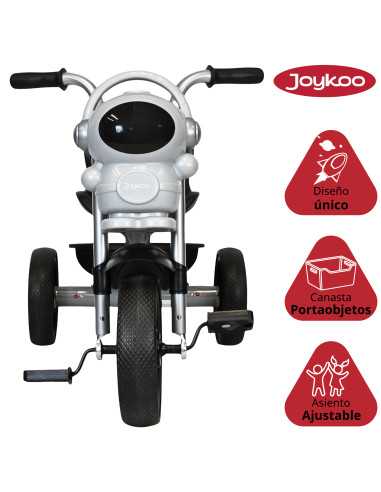 Triciclo para Niños Astronauta con Luz Sonido Ruedas de Eva y Canasta Trasera Apto a partir de 2 Años Soporta hasta 20 kg | Joykoo Tienda Oficial