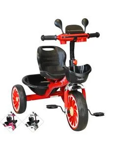 Triciclo para Niños Torreta Antenas con Luz y Sonido Ruedas de Eva Apto a partir de 2 Años Soporta 20 kg Joykoo - 1
