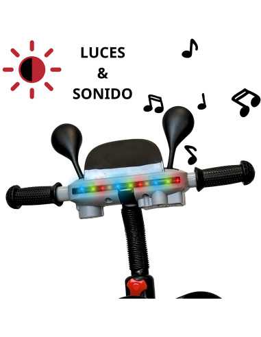 Triciclo para Niños Torreta Antenas con Luz y Sonido Ruedas de Eva Apto a partir de 2 Años Soporta 20 kg | Joykoo Tienda Oficial