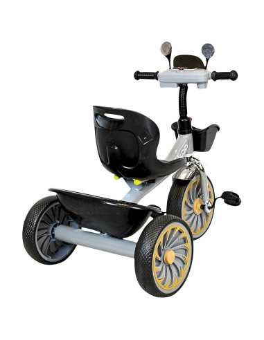 Triciclo para Niños Torreta Antenas con Luz y Sonido Ruedas de Eva Apto a partir de 2 Años Soporta 20 kg | Joykoo Tienda Oficial