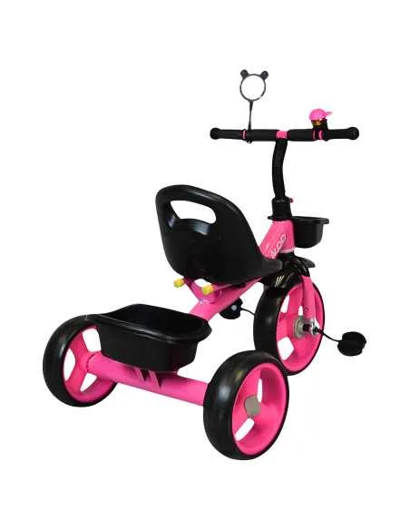 Triciclo para Niños con Timbre y Espejo Ruedas de Eva Canastas Trasera y Delantera Apto a partir de 2 Años Soporta hasta 20 kg | Joykoo Tienda Oficial