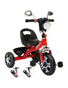 Triciclo para Niños Faro con Luz y Sonido Espejos Ruedas de Eva Apto a partir de 2 Años Joykoo - 1