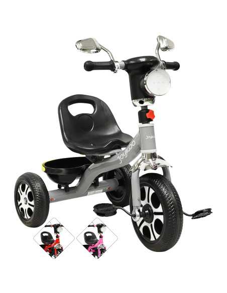 Triciclo para Niños Faro con Luz y Sonido Espejos Ruedas de Eva Apto a partir de 2 Años | Joykoo Tienda Oficial