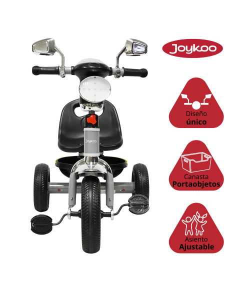Triciclo para Niños Faro con Luz y Sonido Espejos Ruedas de Eva Apto a partir de 2 Años | Joykoo Tienda Oficial