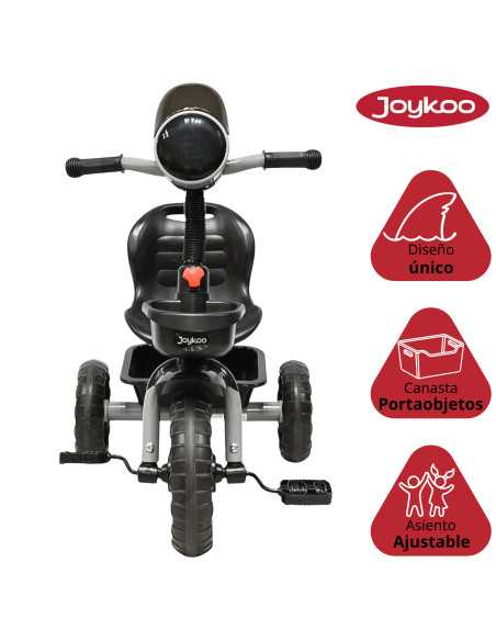 Triciclo para Niños Torreta con Luz y Sonido Ruedas de Eva Apto a partir de 2 Años Soporta hasta 20 kg | Joykoo Tienda Oficial