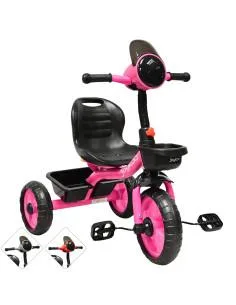 Triciclo para Niños Torreta con Luz y Sonido Ruedas de Eva Apto a partir de 2 Años Soporta hasta 20 kg Joykoo - 1 2