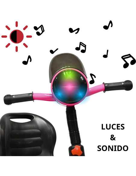 Triciclo para Niños Torreta con Luz y Sonido Ruedas de Eva Apto a partir de 2 Años Soporta hasta 20 kg | Joykoo Tienda Oficial
