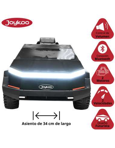 Montable Eléctrico para Niños Cyber Model Truck Luz y Sonido Batería 12v Control Remoto Bluetooth | Joykoo Tienda Oficial