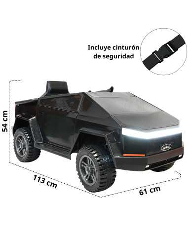 Montable Eléctrico para Niños Cyber Model Truck Luz y Sonido Batería 12v Control Remoto Bluetooth | Joykoo Tienda Oficial