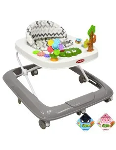 Andadera para Bebé Coco Luz y Sonido Altura Ajustable Plegable Ruedas de Goma Apta desde 6 meses Joykoo - 7