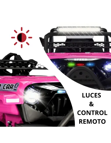 Camioneta para Niños Montable Eléctrica Luz y Sonido Control Remoto 4x2 Bluetooth Soporta Hasta 30 kg | Joykoo Tienda Oficial