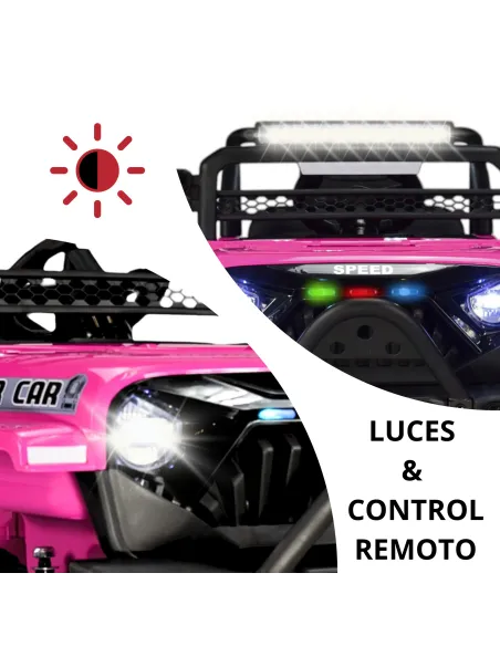 Camioneta para Niños Montable Eléctrica Luz y Sonido Control Remoto 4x2 Bluetooth Soporta Hasta 30 kg | Joykoo Tienda Oficial