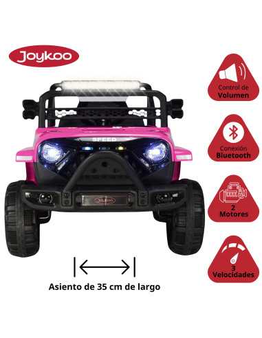 Camioneta para Niños Montable Eléctrica Luz y Sonido Control Remoto 4x2 Bluetooth Soporta Hasta 30 kg | Joykoo Tienda Oficial
