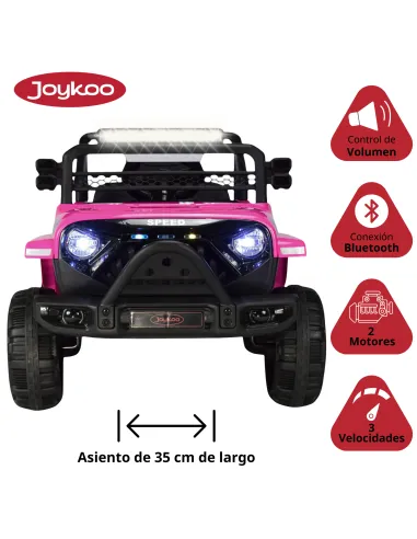 Camioneta para Niños Montable Eléctrica Luz y Sonido Control Remoto 4x2 Bluetooth Soporta Hasta 30 kg | Joykoo Tienda Oficial