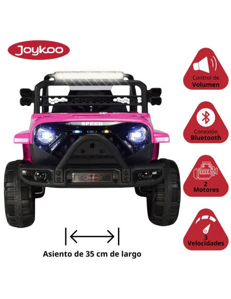 Camioneta para Niños Montable Eléctrica Luz y Sonido Control Remoto 4x2 Bluetooth Soporta Hasta 30 kg | Joykoo Tienda Oficial