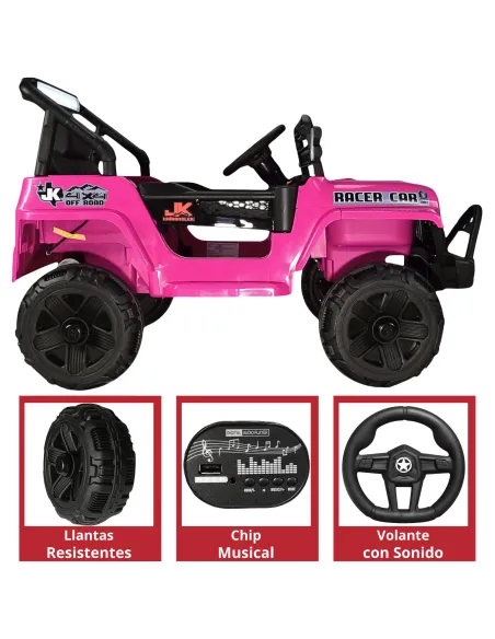 Camioneta para Niños Montable Eléctrica Luz y Sonido Control Remoto 4x2 Bluetooth Soporta Hasta 30 kg | Joykoo Tienda Oficial