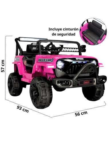 Camioneta para Niños Montable Eléctrica Luz y Sonido Control Remoto 4x2 Bluetooth Soporta Hasta 30 kg | Joykoo Tienda Oficial