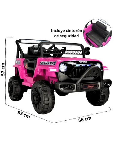 Camioneta para Niños Montable Eléctrica Luz y Sonido Control Remoto 4x2 Bluetooth Soporta Hasta 30 kg | Joykoo Tienda Oficial