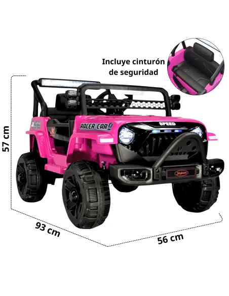 Camioneta para Niños Montable Eléctrica Luz y Sonido Control Remoto 4x2 Bluetooth Soporta Hasta 30 kg | Joykoo Tienda Oficial