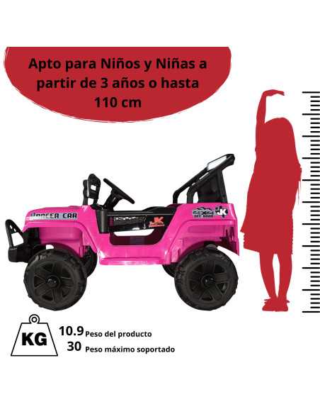 Camioneta para Niños Montable Eléctrica Luz y Sonido Control Remoto 4x2 Bluetooth Soporta Hasta 30 kg | Joykoo Tienda Oficial
