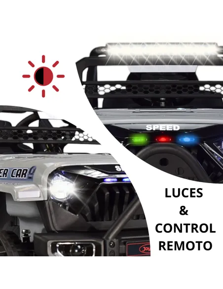 Camioneta para Niños Montable Eléctrica Luz y Sonido Control Remoto 4x2 Bluetooth Soporta Hasta 30 kg | Joykoo Tienda Oficial