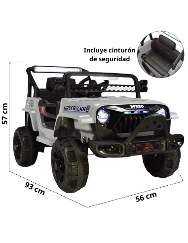 Camioneta para Niños Montable Eléctrica Luz y Sonido Control Remoto 4x2 Bluetooth Soporta Hasta 30 kg | Joykoo Tienda Oficial