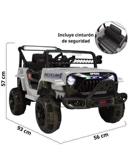 Camioneta para Niños Montable Eléctrica Luz y Sonido Control Remoto 4x2 Bluetooth Soporta Hasta 30 kg | Joykoo Tienda Oficial