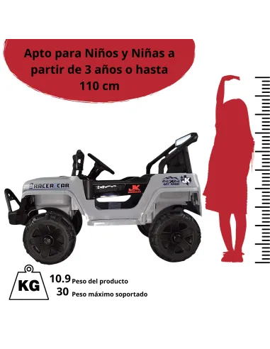 Camioneta para Niños Montable Eléctrica Luz y Sonido Control Remoto 4x2 Bluetooth Soporta Hasta 30 kg | Joykoo Tienda Oficial