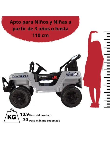 Camioneta para Niños Montable Eléctrica Luz y Sonido Control Remoto 4x2 Bluetooth Soporta Hasta 30 kg | Joykoo Tienda Oficial