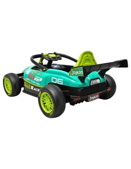 Montable Electrico para Niños Carro de Carreras Bluetooth Control Remoto Batería 12v Apto a Partir de 3 Años Soporta hasta 30 kg | Joykoo Tienda Oficial