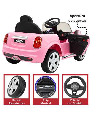 Montable Electrico para Niños con Luz y Sonido Control Remoto Baterías 6v Bluetooth Apto a partir de 3 años o Hasta 30 kg | Joykoo Tienda Oficial