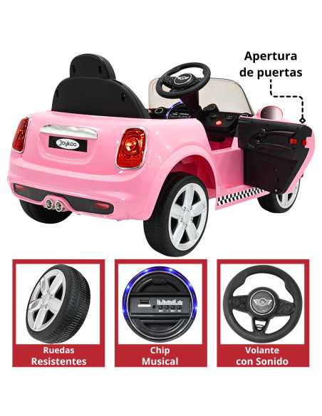 Montable Electrico para Niños con Luz y Sonido Control Remoto Baterías 6v Bluetooth Apto a partir de 3 años o Hasta 30 kg | Joykoo Tienda Oficial