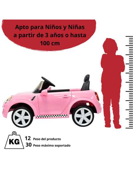 Montable Electrico para Niños con Luz y Sonido Control Remoto Baterías 6v Bluetooth Apto a partir de 3 años o Hasta 30 kg | Joykoo Tienda Oficial