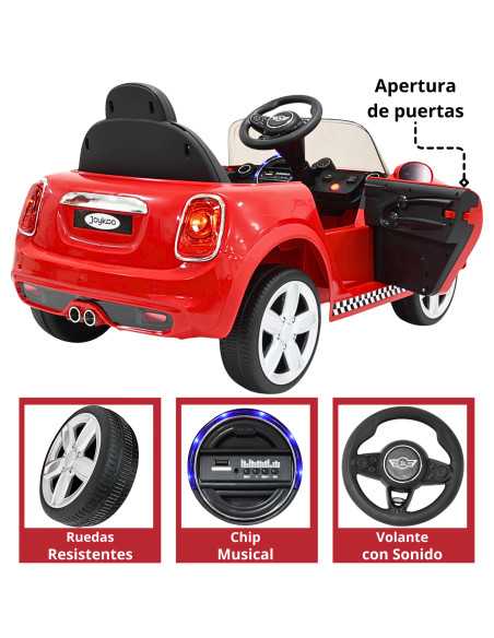 Montable Electrico para Niños con Luz y Sonido Control Remoto Baterías 6v Bluetooth Apto a partir de 3 años o Hasta 30 kg | Joykoo Tienda Oficial