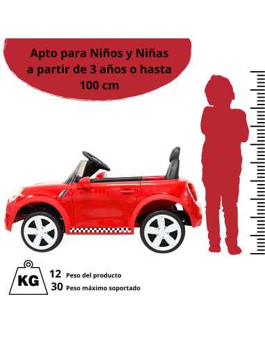 Montable Electrico para Niños con Luz y Sonido Control Remoto Baterías 6v Bluetooth Apto a partir de 3 años o Hasta 30 kg | Joykoo Tienda Oficial
