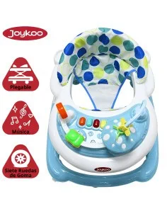 Andadera para Bebé Hongo Musical Juguetes Interactivos Altura Ajustable Ruedas de Goma Apta desde 6 meses y hasta 12 kg Joykoo - 2