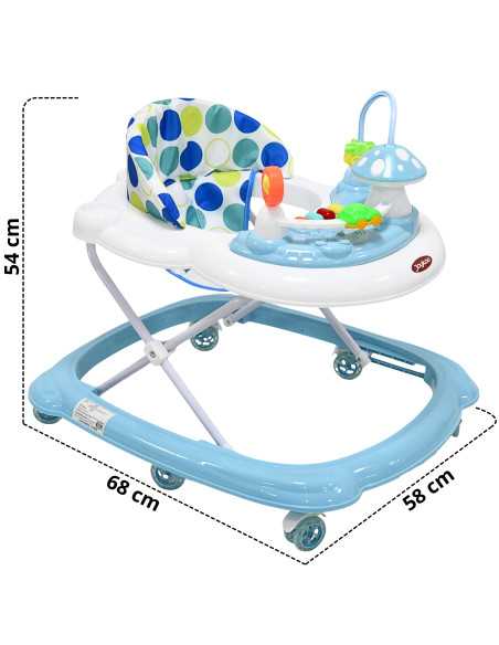 Andadera para Bebé Hongo Musical Juguetes Interactivos Altura Ajustable Ruedas de Goma Apta desde 6 meses y hasta 12 kg | Joykoo Tienda Oficial