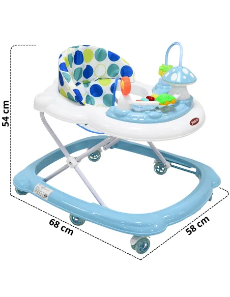 Andadera para Bebé Hongo Musical Juguetes Interactivos Altura Ajustable Ruedas de Goma Apta desde 6 meses y hasta 12 kg | Joykoo Tienda Oficial