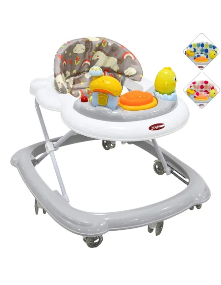 Andadera para Bebé Juguetes Pollito Musical Altura Ajustable Ruedas de Goma Apta desde 6 meses y hasta 12 kg | Joykoo Tienda Oficial