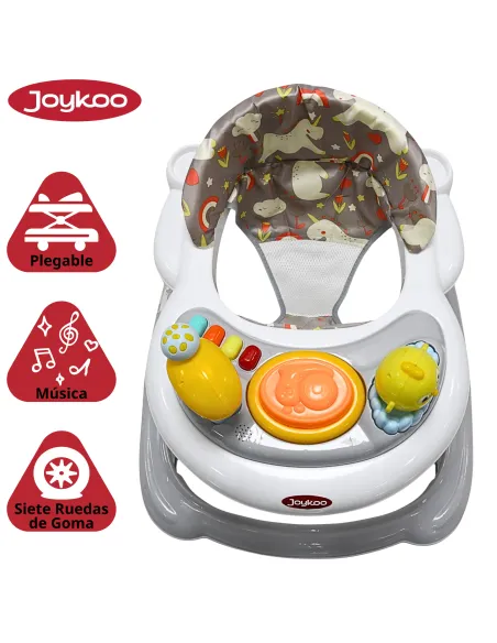Andadera para Bebé Juguetes Pollito Musical Altura Ajustable Ruedas de Goma Apta desde 6 meses y hasta 12 kg | Joykoo Tienda Oficial