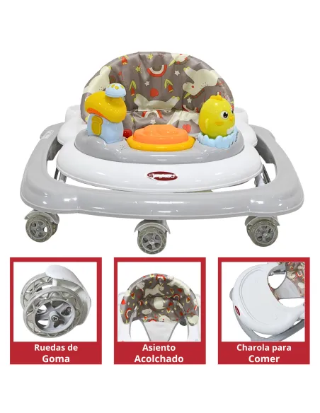 Andadera para Bebé Juguetes Pollito Musical Altura Ajustable Ruedas de Goma Apta desde 6 meses y hasta 12 kg | Joykoo Tienda Oficial