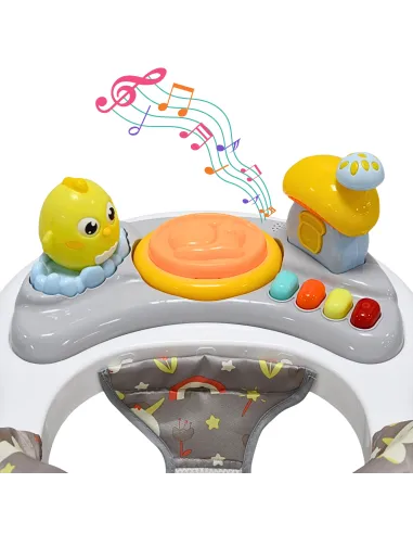 Andadera para Bebé Juguetes Pollito Musical Altura Ajustable Ruedas de Goma Apta desde 6 meses y hasta 12 kg | Joykoo Tienda Oficial