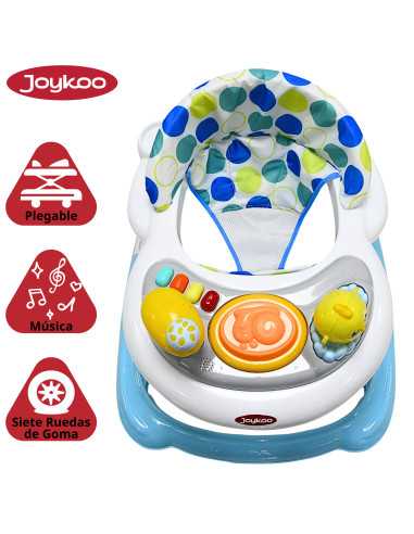 Andadera para Bebé Juguetes Pollito Musical Altura Ajustable Ruedas de Goma Apta desde 6 meses y hasta 12 kg | Joykoo Tienda Oficial