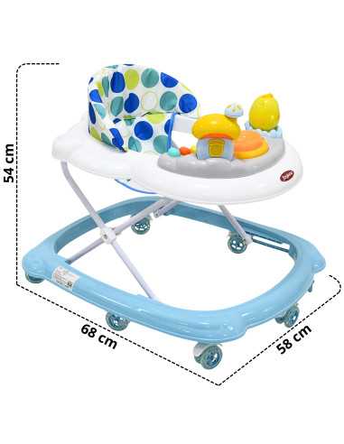 Andadera para Bebé Juguetes Pollito Musical Altura Ajustable Ruedas de Goma Apta desde 6 meses y hasta 12 kg | Joykoo Tienda Oficial