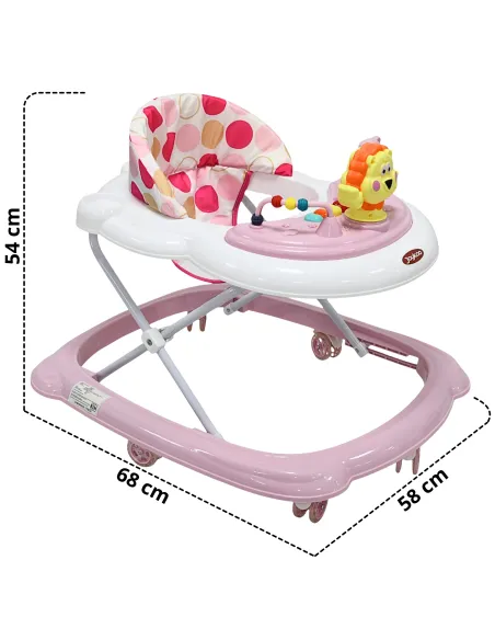 Andadera para Bebé Juguetes León Musical Altura Ajustable Ruedas de Goma Apta desde 6 meses y hasta 12 kg | Joykoo Tienda Oficial