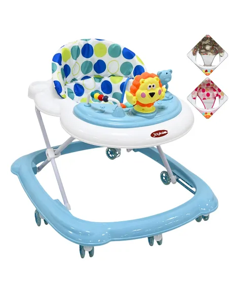 Andadera para Bebé Juguetes León Musical Altura Ajustable Ruedas de Goma Apta desde 6 meses y hasta 12 kg | Joykoo Tienda Oficial