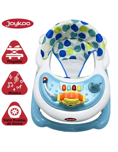 Andadera para Bebé Juguetes León Musical Altura Ajustable Ruedas de Goma Apta desde 6 meses y hasta 12 kg | Joykoo Tienda Oficial